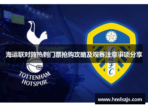海运联对阵热刺门票抢购攻略及观赛注意事项分享